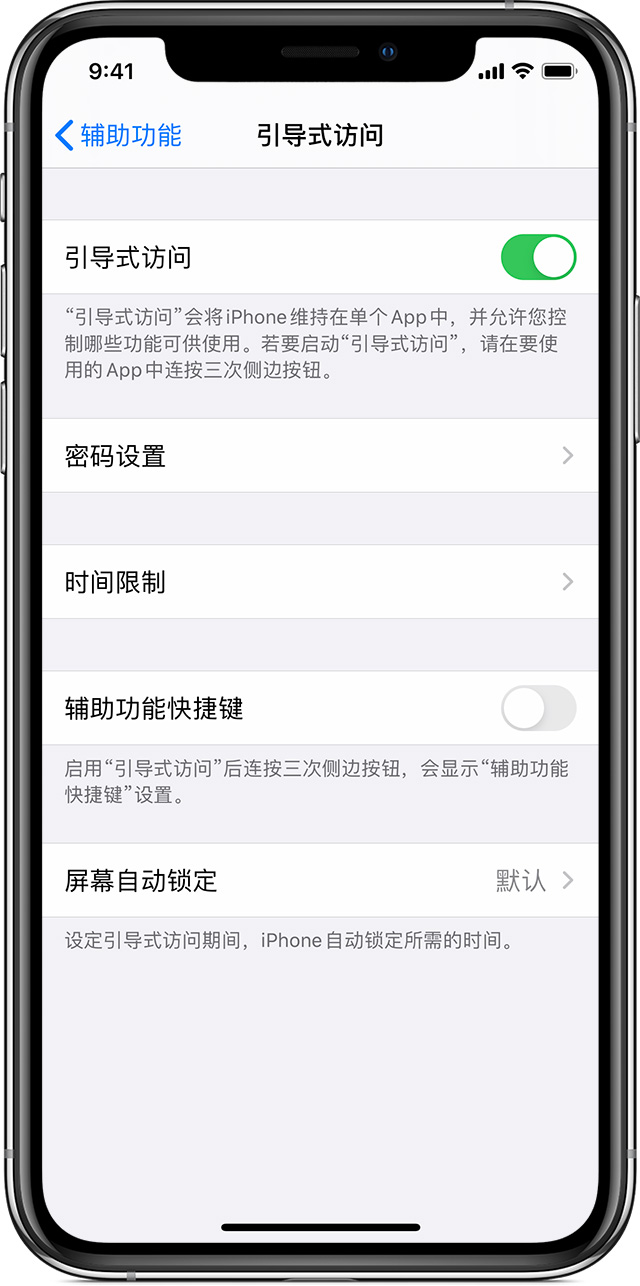 南关苹果手机维修分享如何在 iPhone 上退出引导式访问 